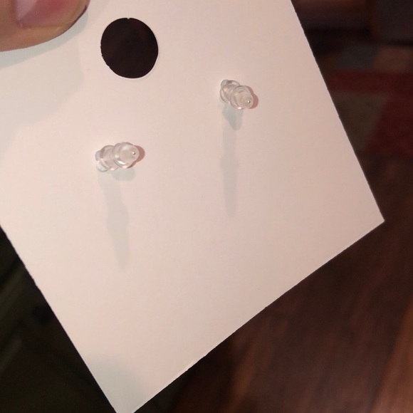 Polka Dot Horseshoe Dangle Earrings - Picture 4 of 6